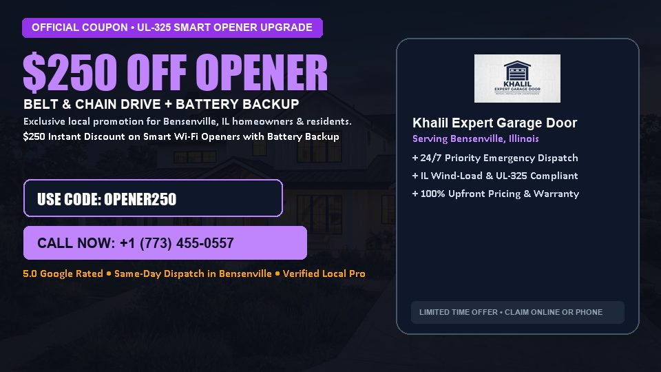 Khalil Expert Garage Door $250 OFF Premium LiftMaster Opener Installation
